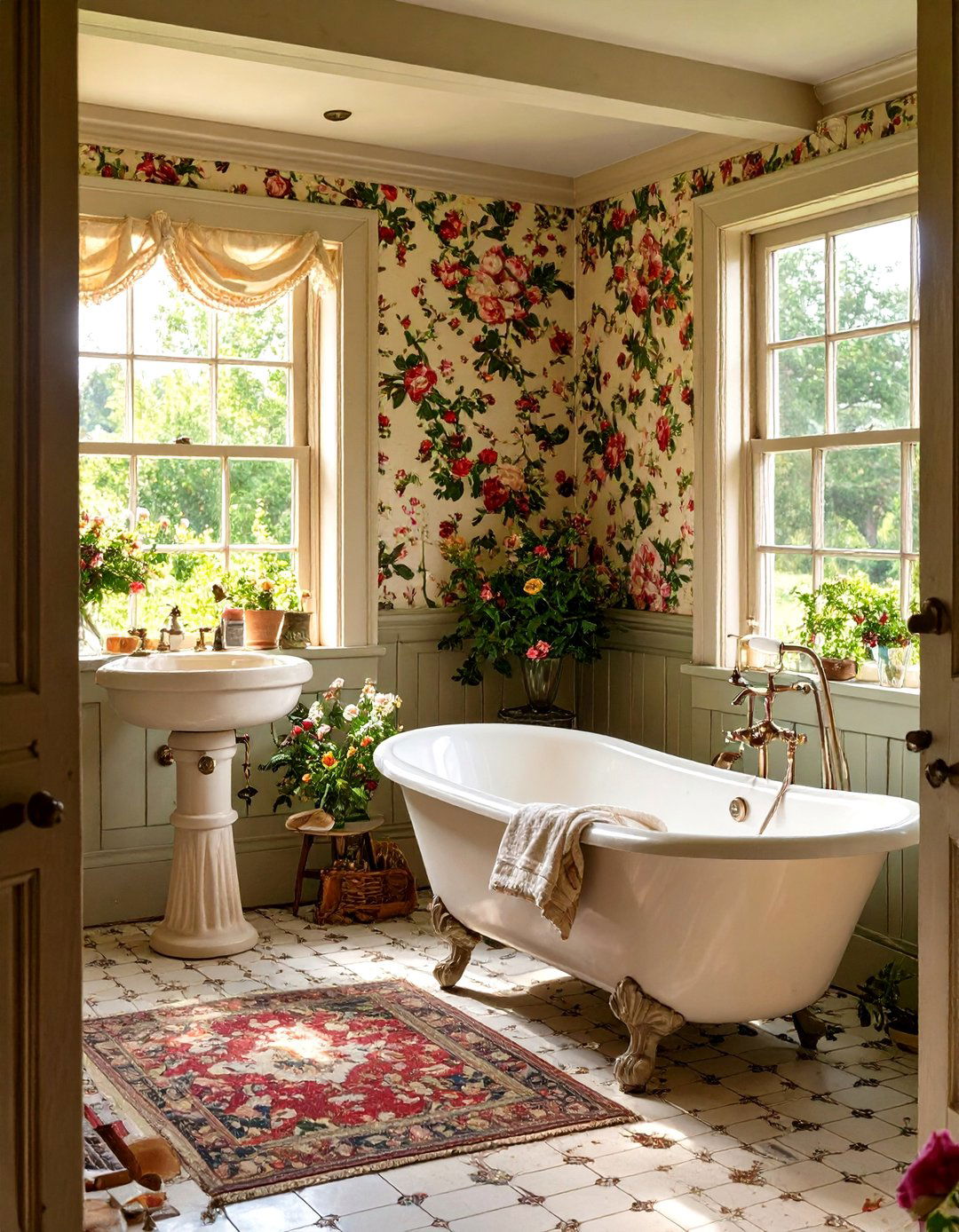 An English Countryside Bathroom - 30 bathroom renovation ideas