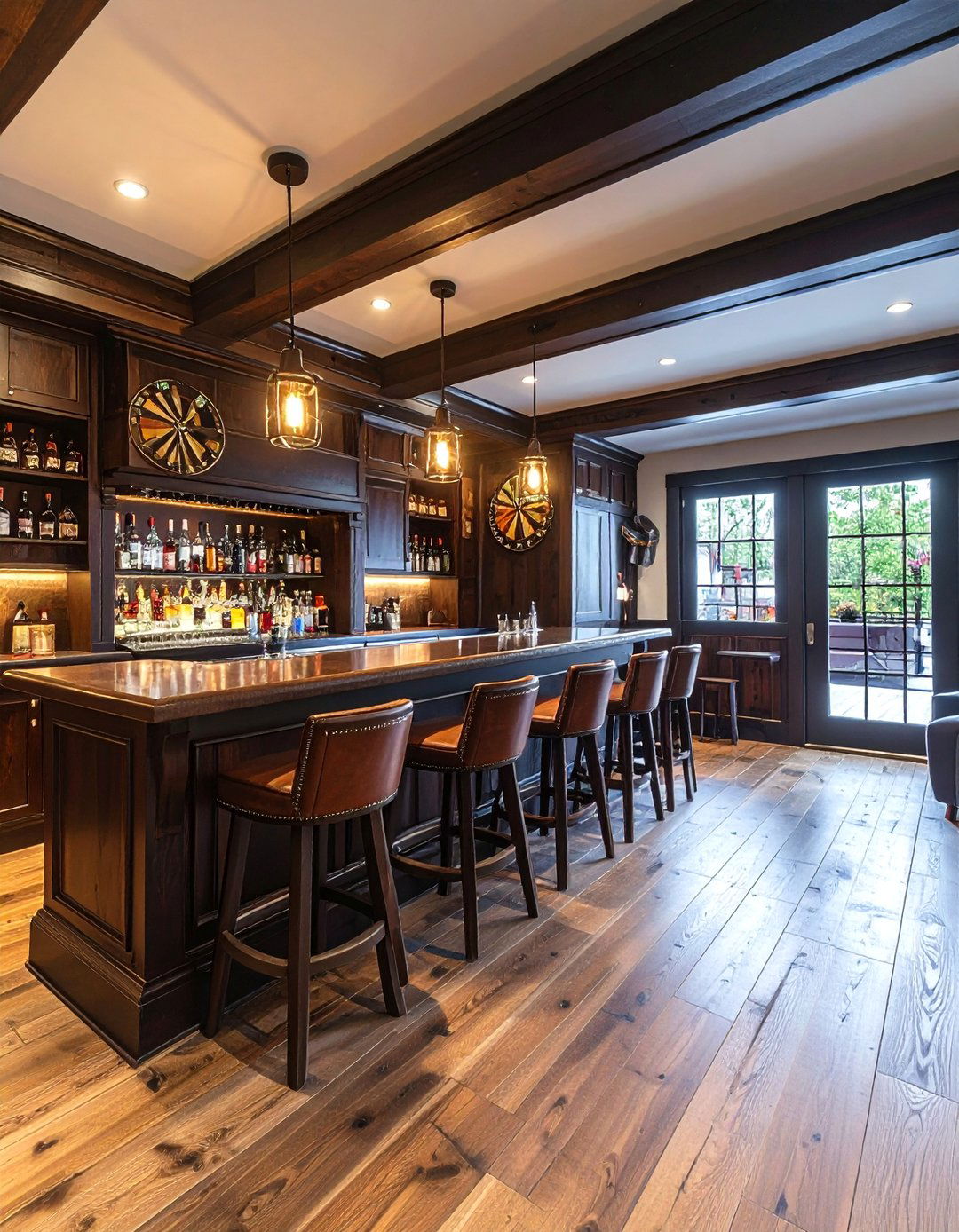 An English Pub Style Basement - 30 ai basement remodel ideas