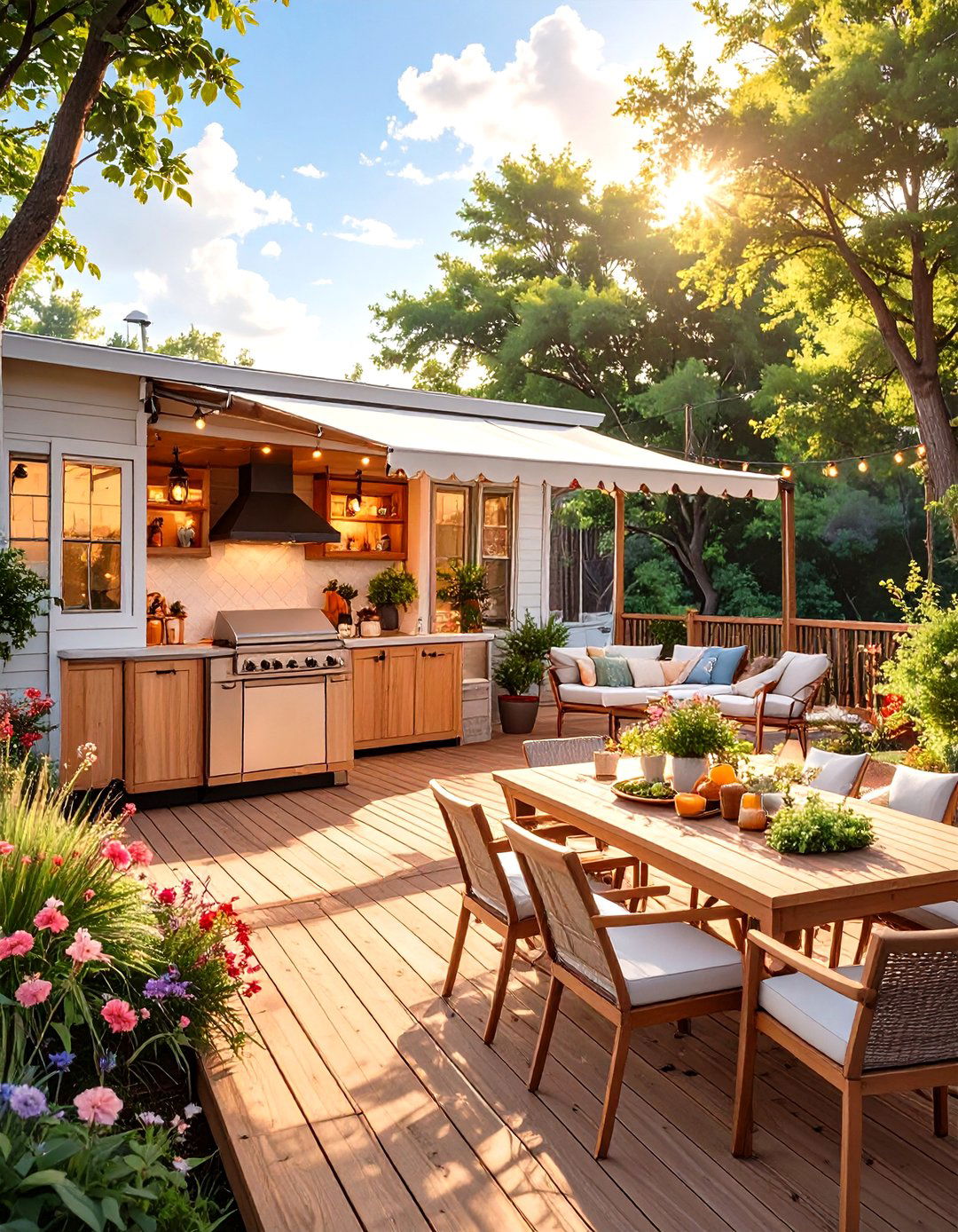 30 Modern Mobile Home Deck Ideas for Outdoor Living - We Love Home Blog
