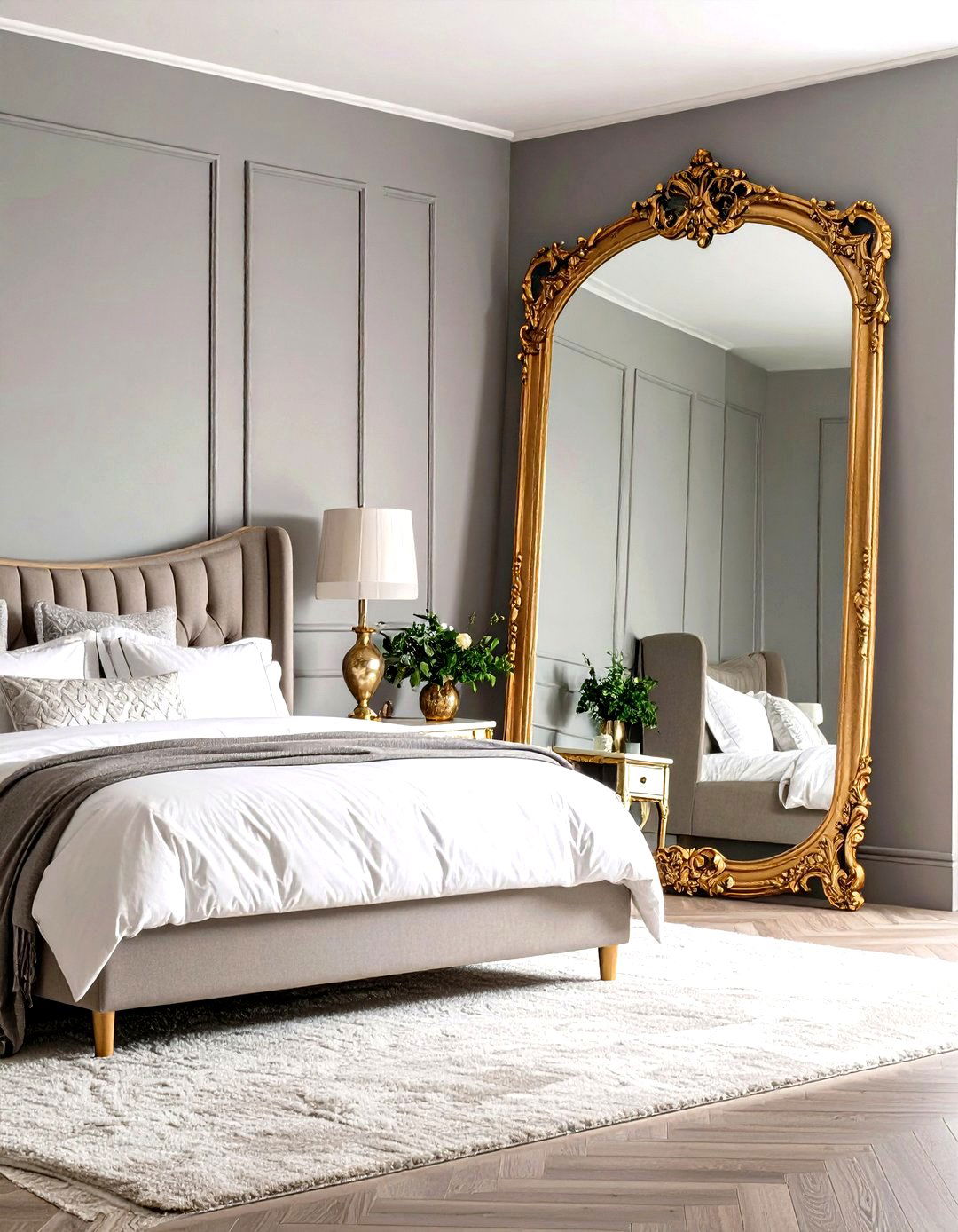 An Exaggerated Oversized Mirror - 30 emphasis interior design ideas