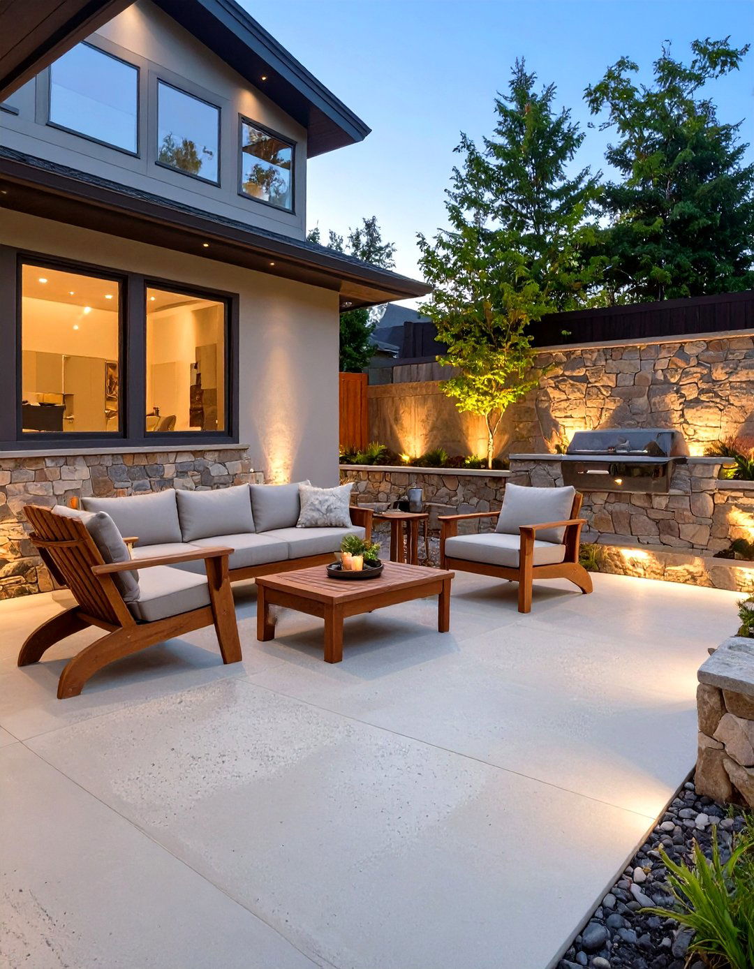 30 Creative Concrete Patio Extension Ideas for Space - We Love Home Blog