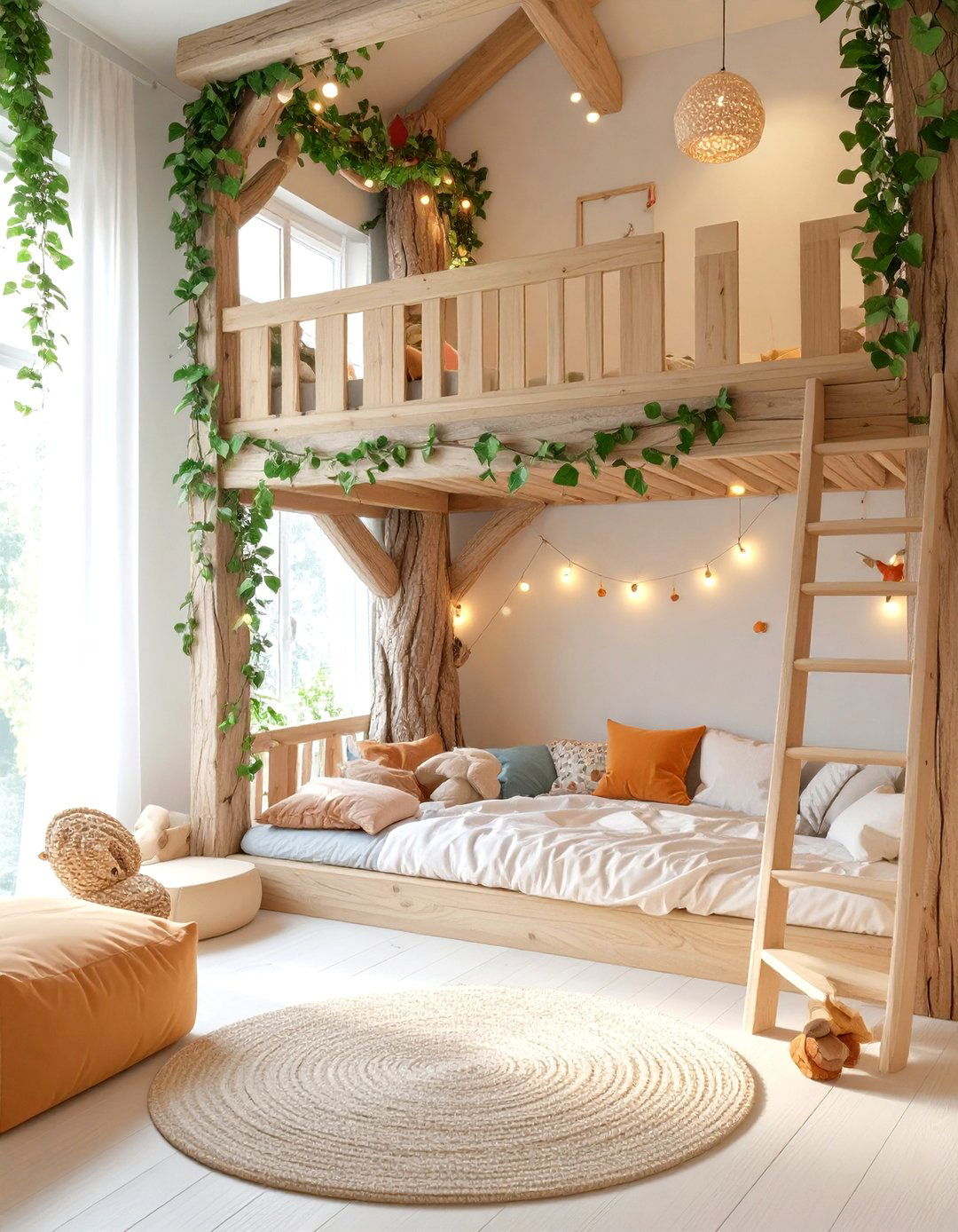 An Indoor Treehouse Game Room - 30 kids game room ideas