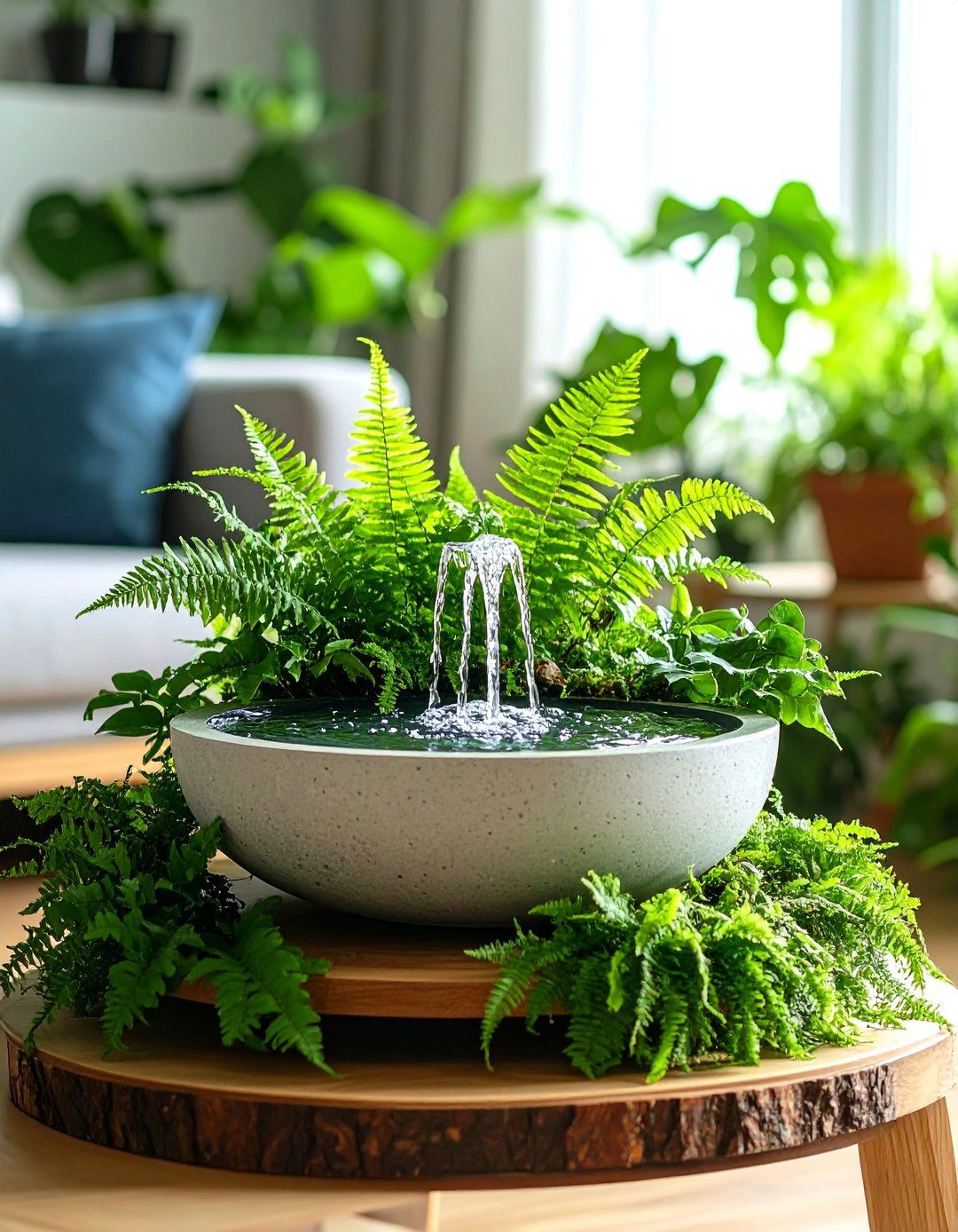 An Indoor Water Feature - 30 living room corner ideas