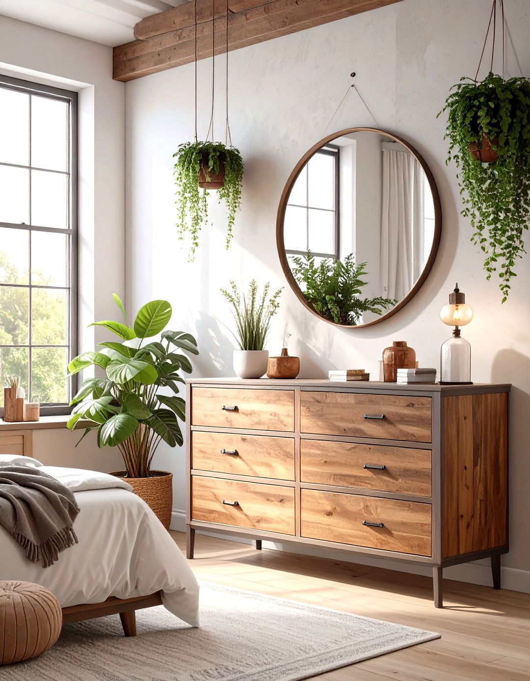 An Industrial Chic Bedroom Look - 30 master bedroom dresser decor ideas