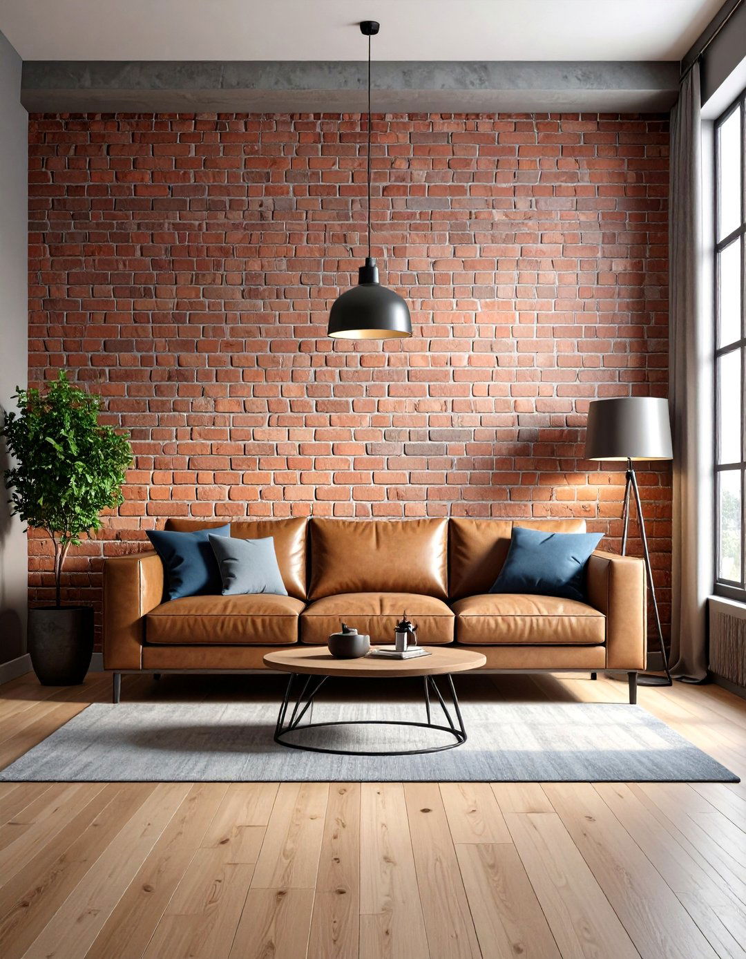 An Industrial Exposed Brick Effect - 30 wall decor ideas