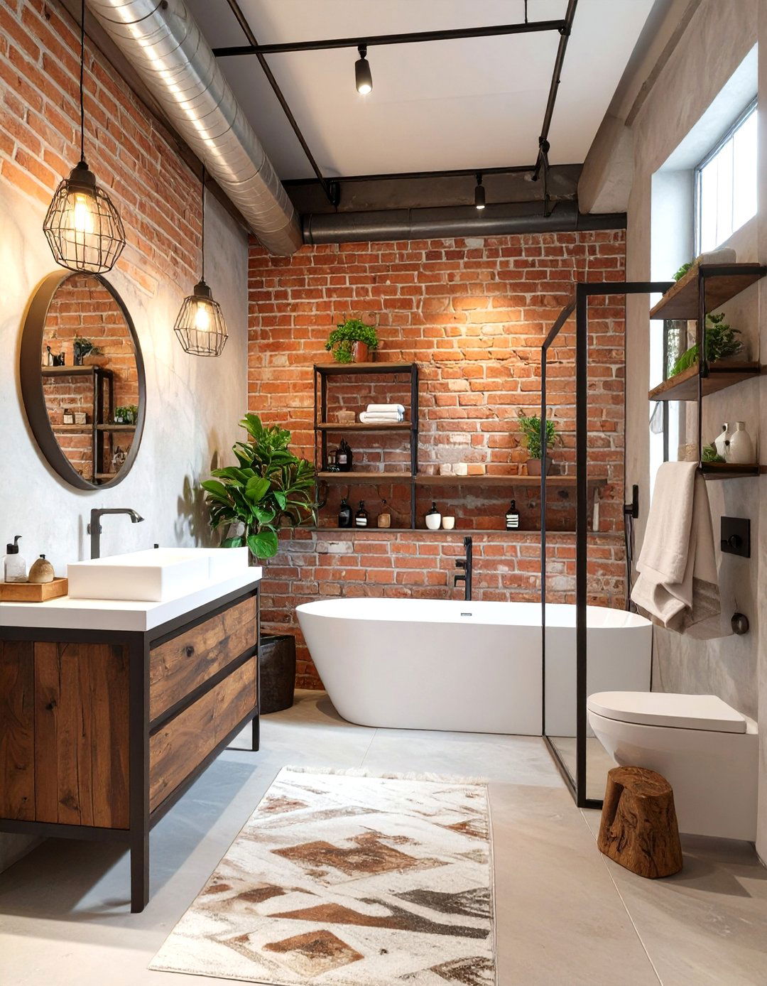 An Industrial Inspired Bathroom Update - 30 bathroom remodel ideas on a budget