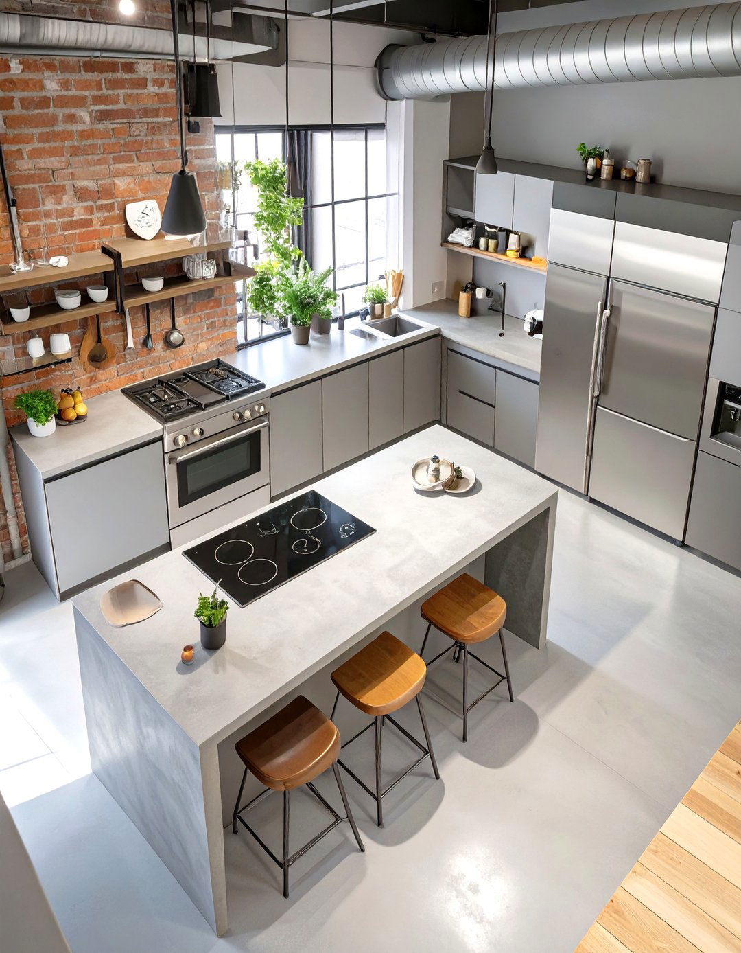 An Industrial Kitchen Layout Sketch - 30 interior design sketches ideas
