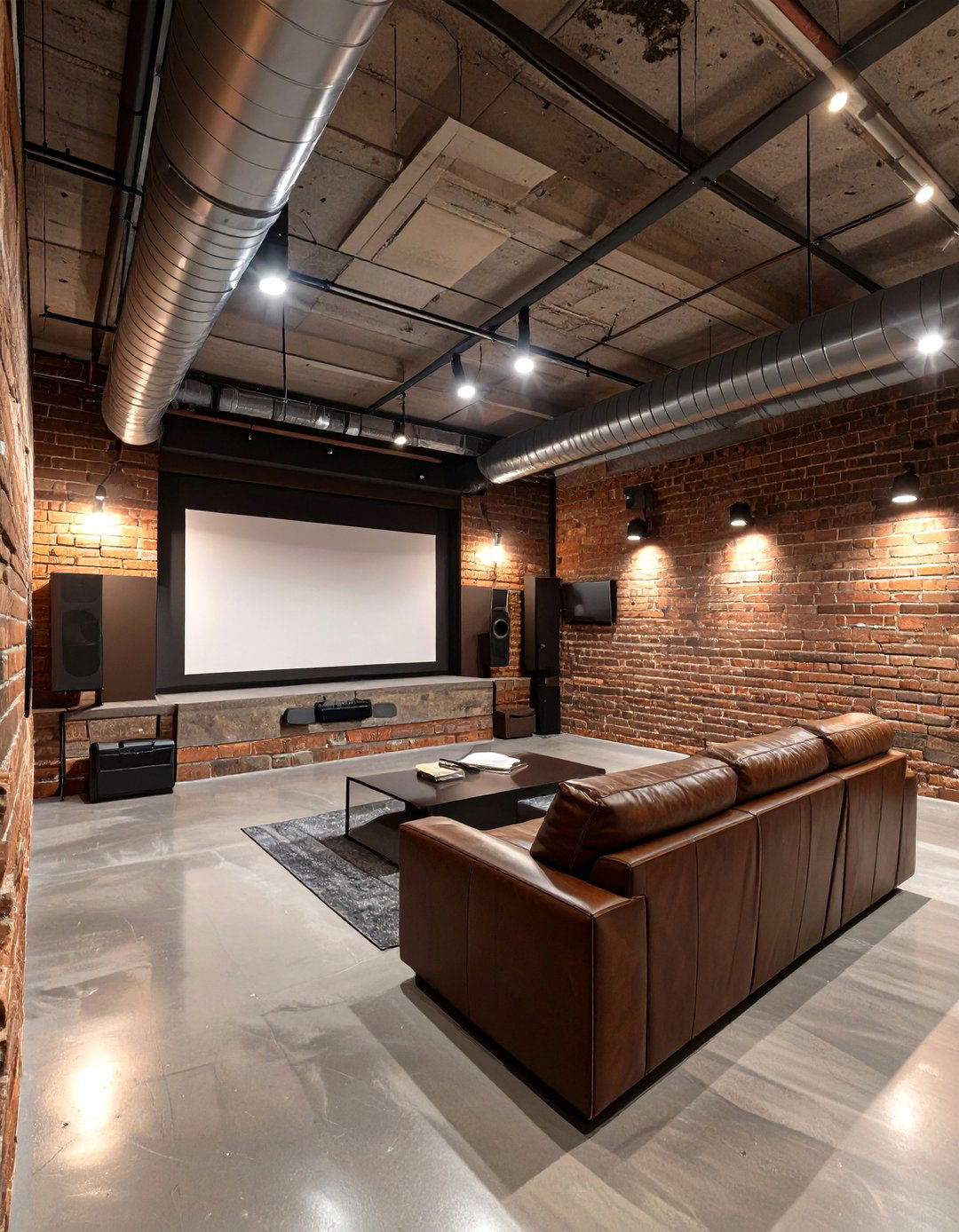 An Industrial Loft Cinema - 30 home theater room ideas