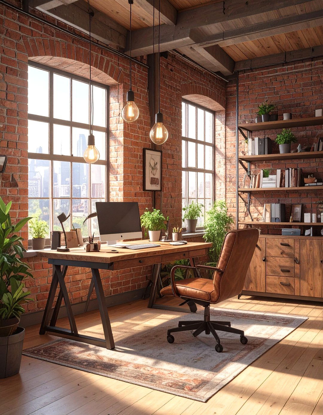 An Industrial Loft Inspired Workspace - 30 at home office ideas