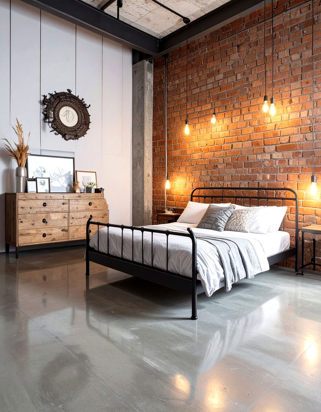 An Industrial Loft Style Guest Bedroom - 30 modern guest bedroom ideas
