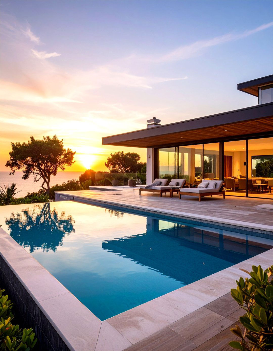 An Infinity Edge Pool with a View - 30 pool ideas for backyard