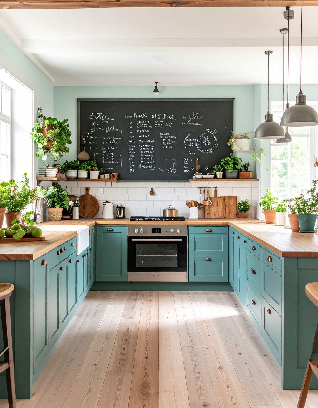 An Interactive Chalkboard or Whiteboard Wall - 30 large wall decor ideas