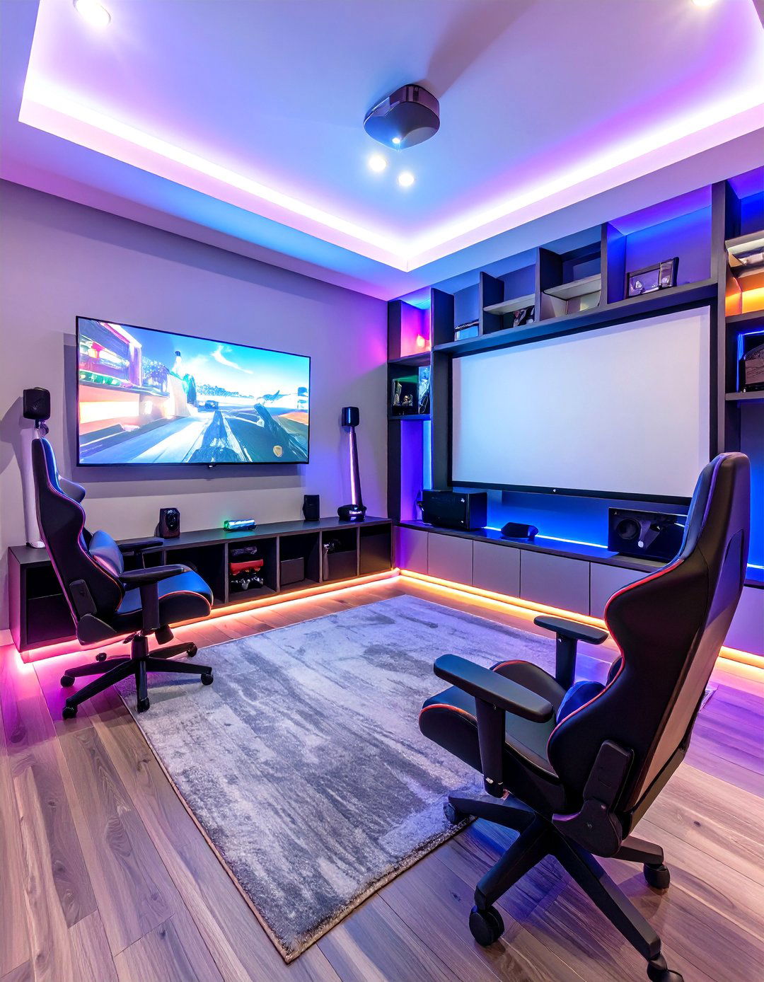 An Interactive Tech and Gaming Playroom - 30 basement playroom ideas