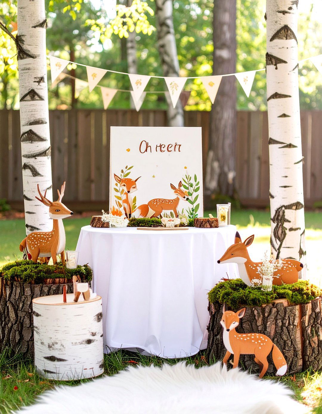 An Oh Deer Forest Friends Shower - 30 outdoor baby shower ideas