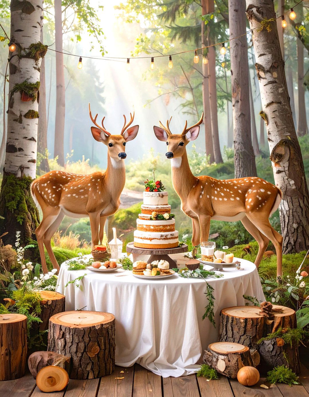 An Oh Deer Twins are Almost Here! Woodland Theme - 30 twin baby shower ideas