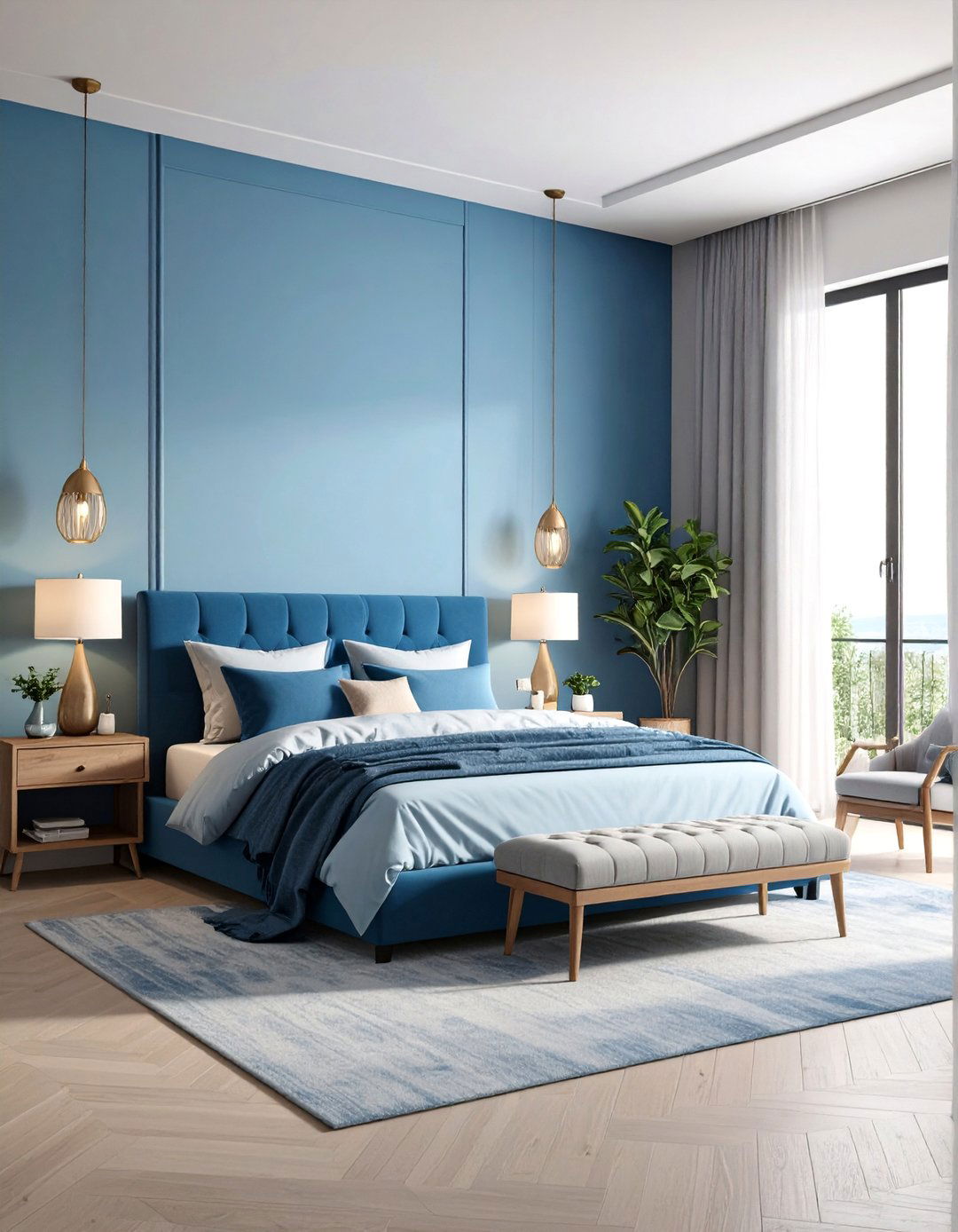 An Ombre Painted Wall Effect - 30 wall decor ideas