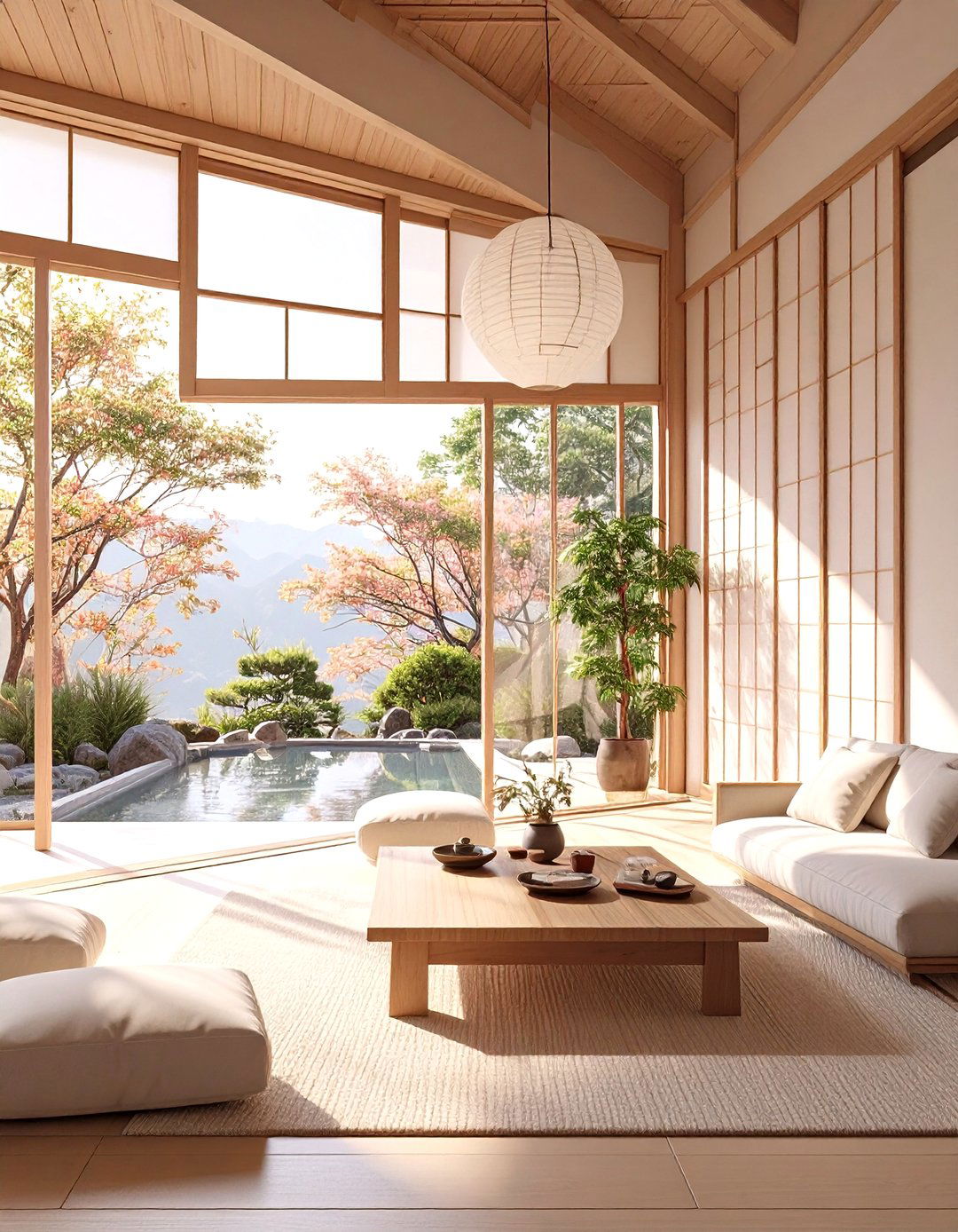 An Open Plan Layout with Fusuma Doors - 30 modern japanese interior design ideas