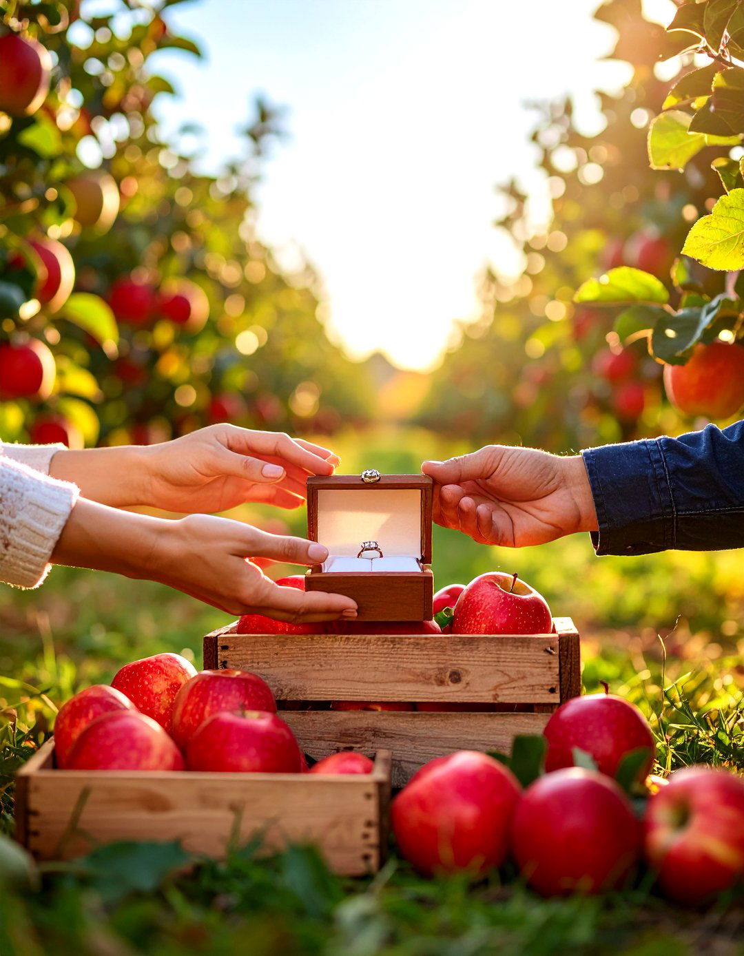 An Orchard Proposal During Harvest Season - 30 outdoor proposal ideas