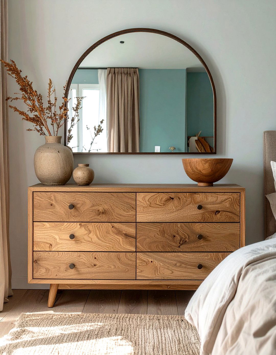 An Organic Modern Bedroom Vibe - 30 master bedroom dresser decor ideas