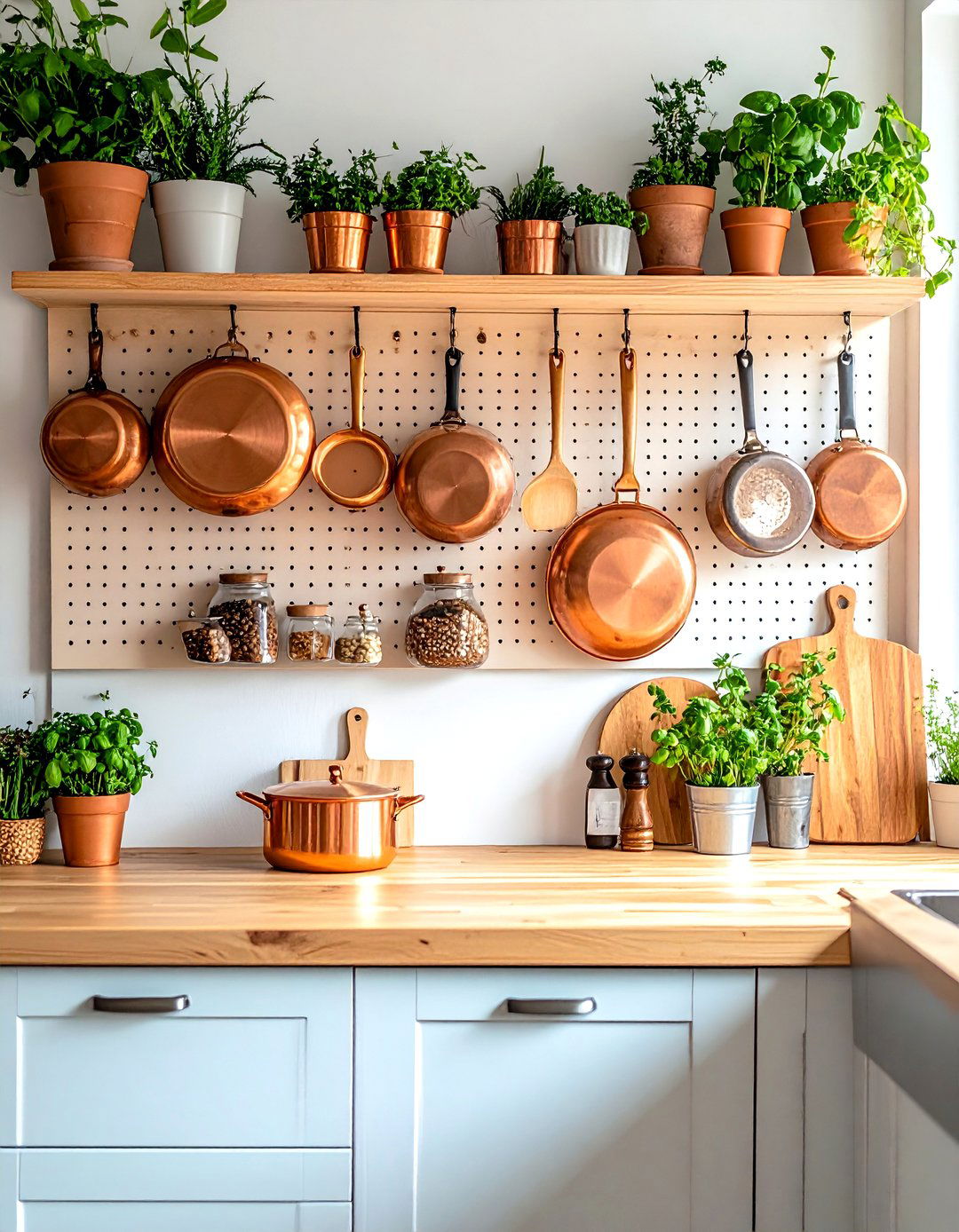 An Organized Pegboard System - 30 wall decor ideas