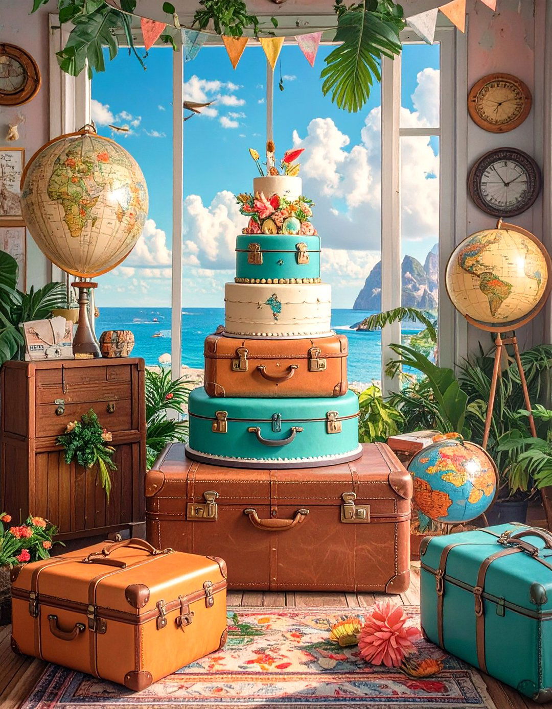 An Our Adventure is About to Begin For Two Travel Theme - 30 twin baby shower ideas