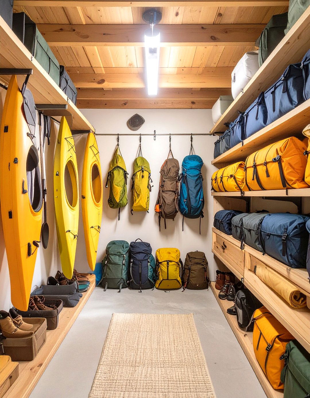 An Outdoor Adventure Gear Garage Closet - 30 garage closet ideas