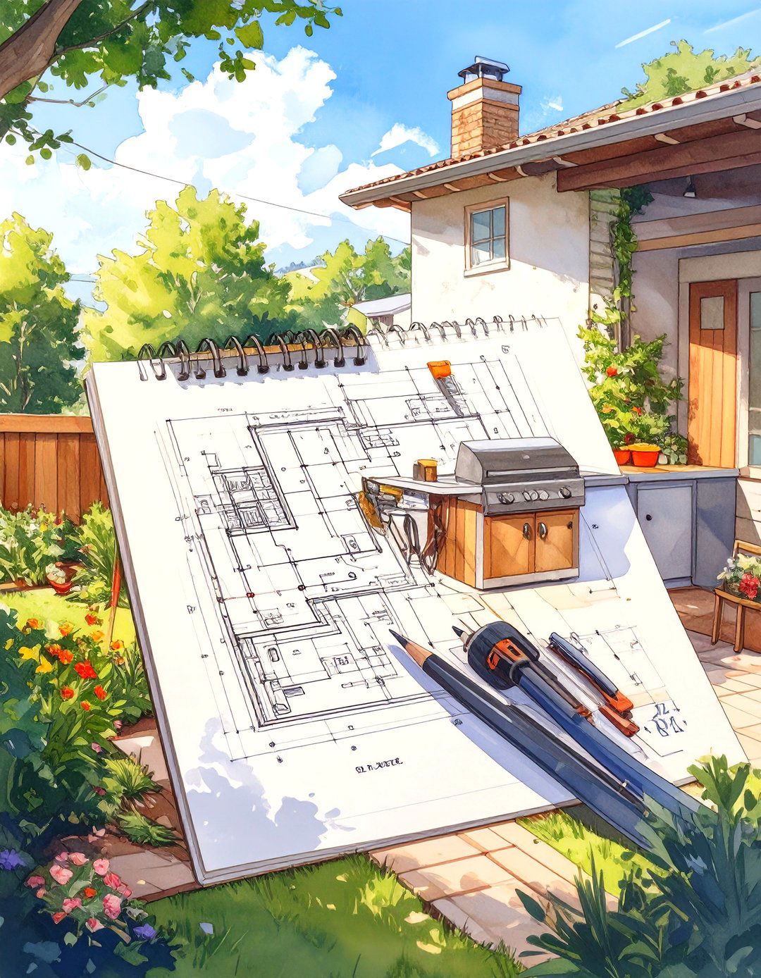 An Outdoor Electrical Plan Layout Tool - 30 outdoor kitchen design tool ideas