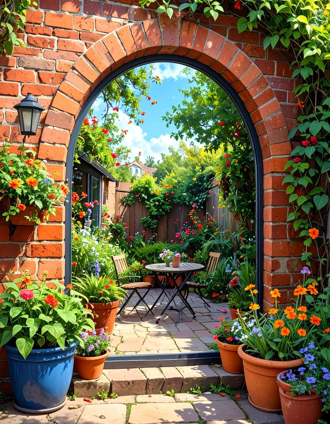 An Outdoor Mirror Illusion Design - 30 small backyard designs