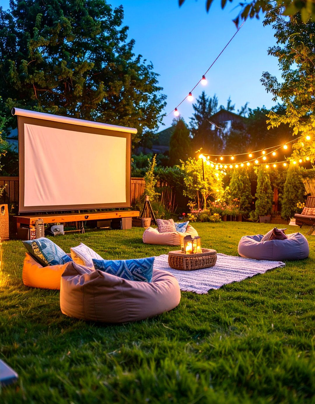 An Outdoor Movie Theater Experience - 30 backyard ideas for kids