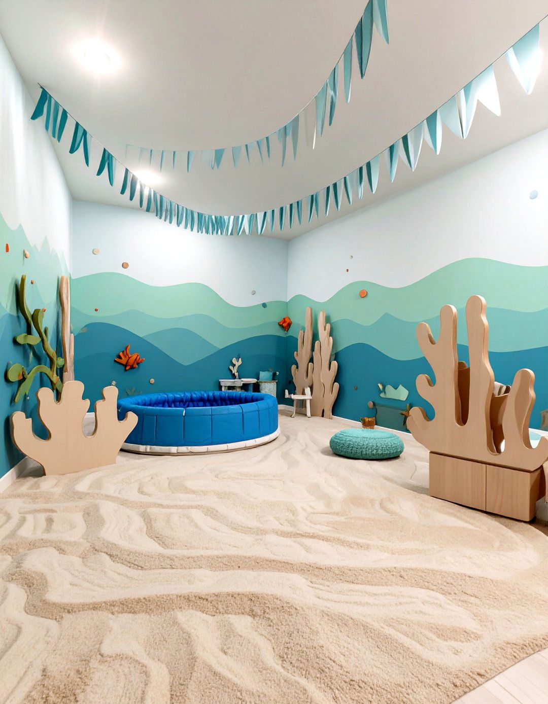 An Under the Sea Adventure Playroom - 30 basement playroom ideas