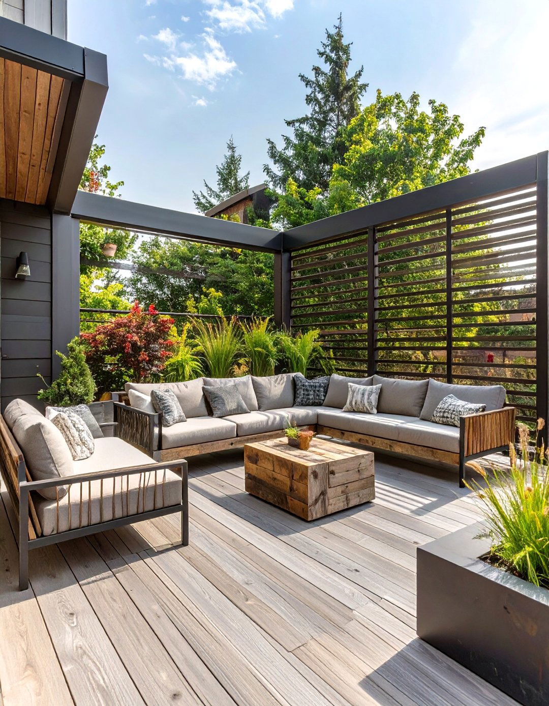An Urban Industrial Deck - 30 deck landscaping ideas
