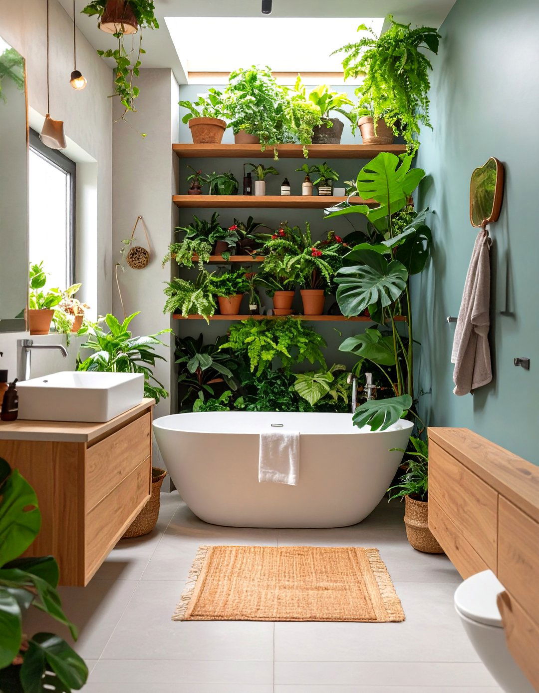 An Urban Jungle Bathroom - 30 bathroom remodeling ideas