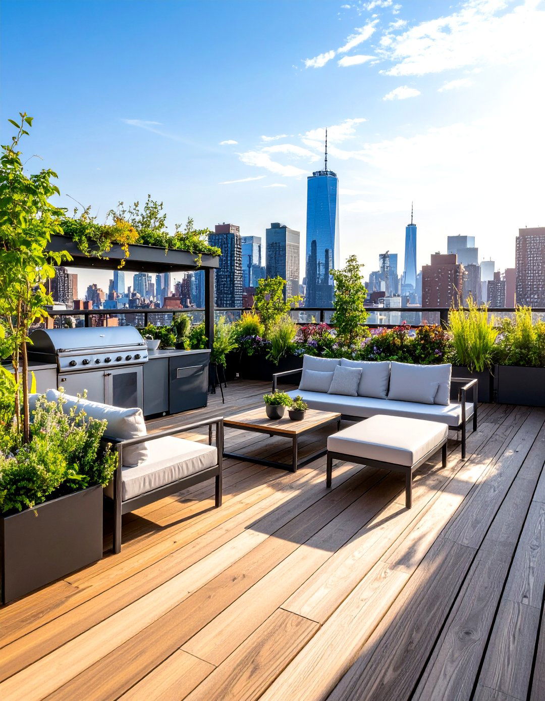 An Urban Rooftop Deck Oasis - 30 ai deck design ideas