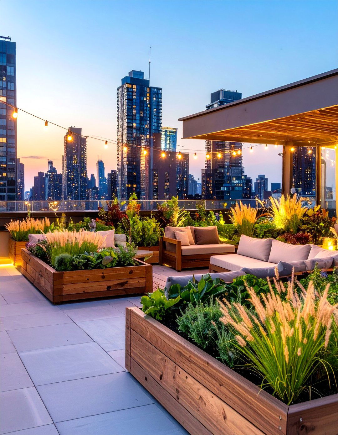 An Urban Rooftop Garden Oasis - 30 free landscape design online ideas