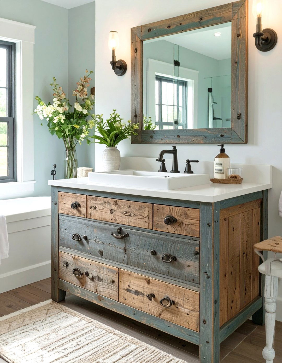 Antique Dresser Vanity Bathroom - 30 farmhouse bathroom ideas