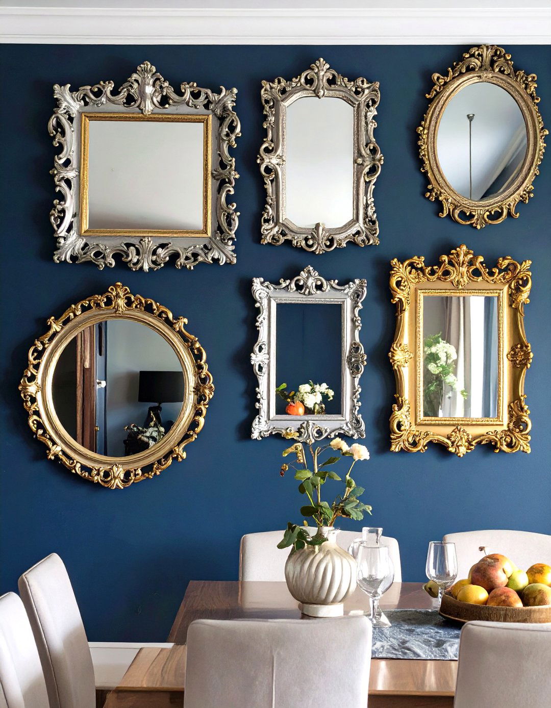 Antique Mirror Collection - 30 modern farmhouse wall decor ideas