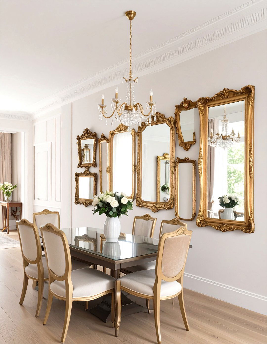 Antique Mirror Gallery - 30 dining room art ideas
