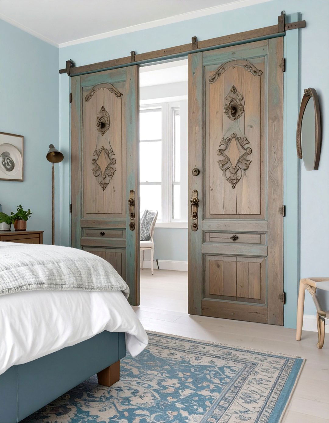 Antique Salvaged Doors - 30 closet door ideas for bedroom