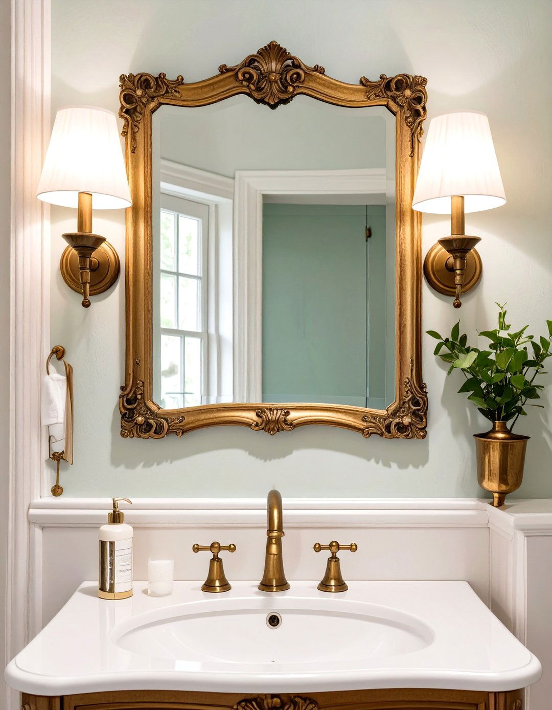 Antique Wall Sconces - 30 victorian bathroom ideas