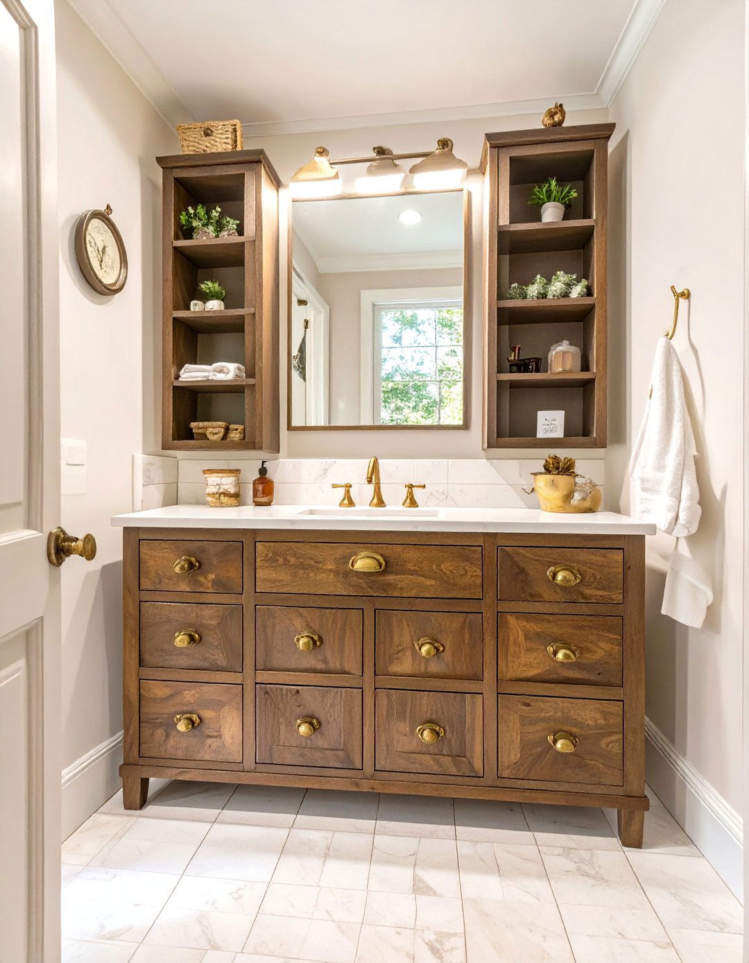 Apothecary Style Bathroom Cabinet - 30 bathroom cabinet ideas