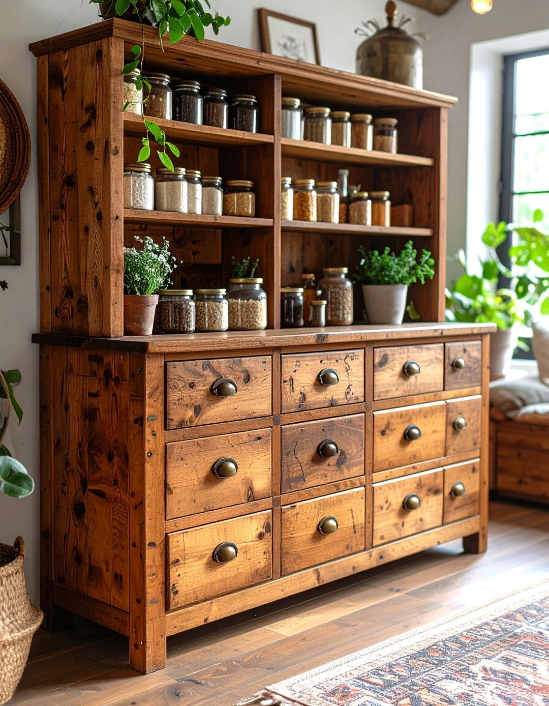 Apothecary Style Multi Drawer Living Room Cabinet - 30 living room cabinet ideas