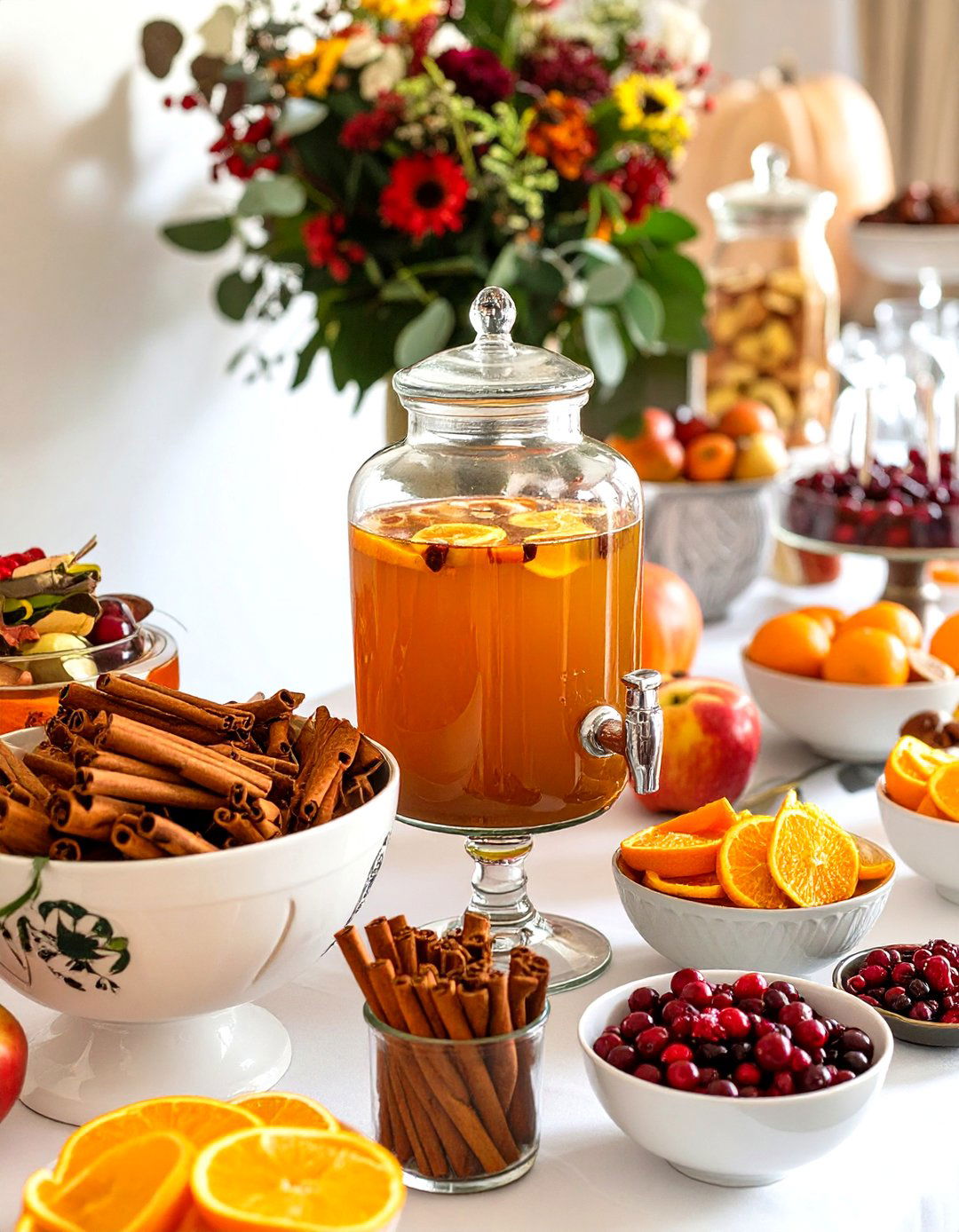 Apple Cider Punch Bar - 30 fall baby shower food ideas