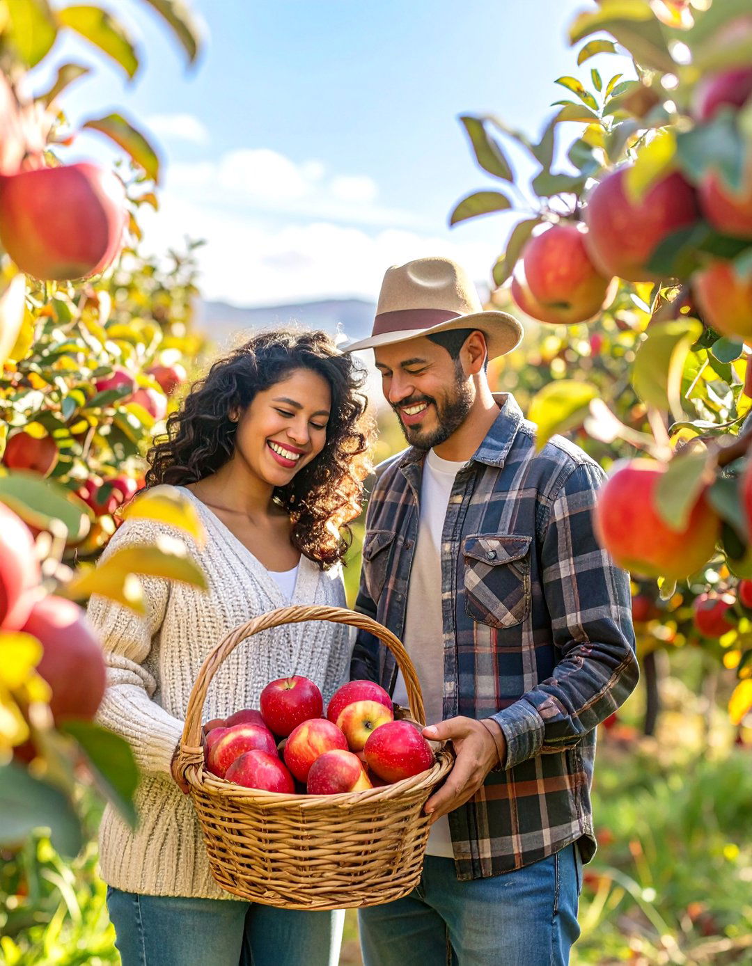 Apple Orchard Engagement Session - 30 outdoor engagement photo ideas