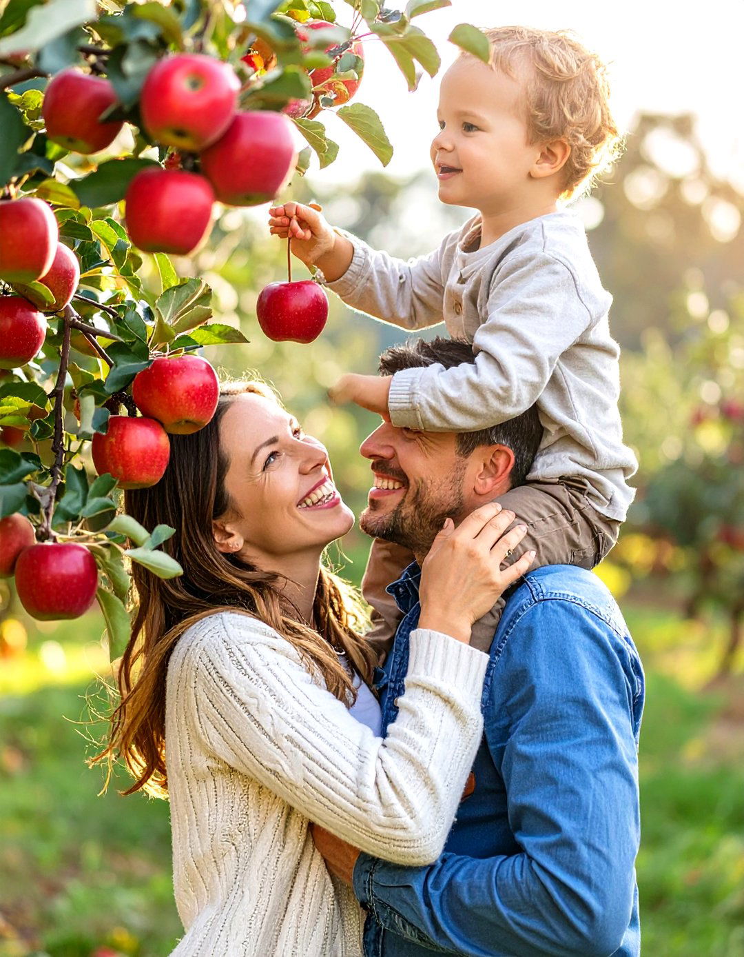 Apple Orchard Picking Photoshoot - 30 outdoor family photoshoot ideas