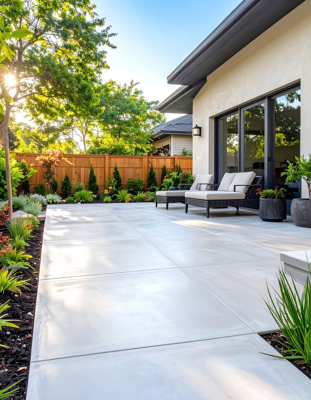 Applying a Concrete Resurfacer for a Fresh Finish - 30 simple concrete patio ideas on a budget