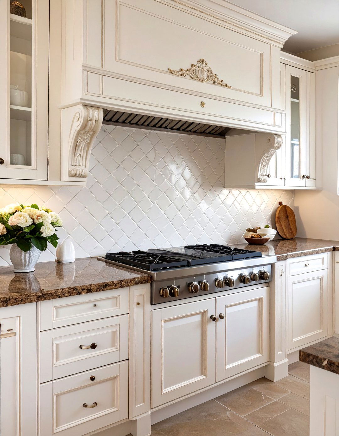 Arabesque Tile Backsplash - 30 backsplash ideas for fantasy brown granite countertops