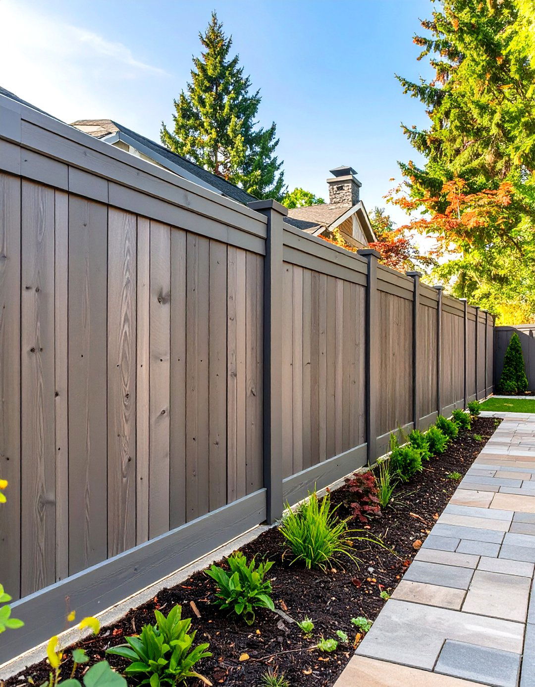 Arborvitae Green Giant Hedge - 30 tall backyard privacy ideas