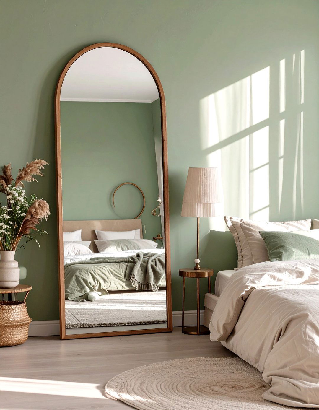 Arched Mirror for Softness - 30 how to use mirrors in interior design ideas