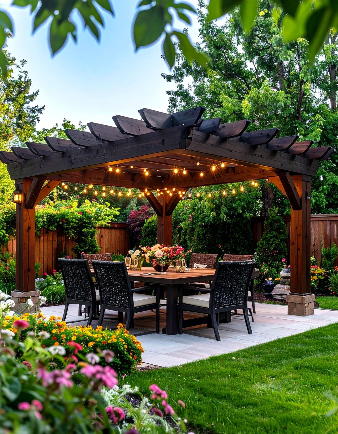 Arched Roof Pergola - 30 pergola backyard patio ideas