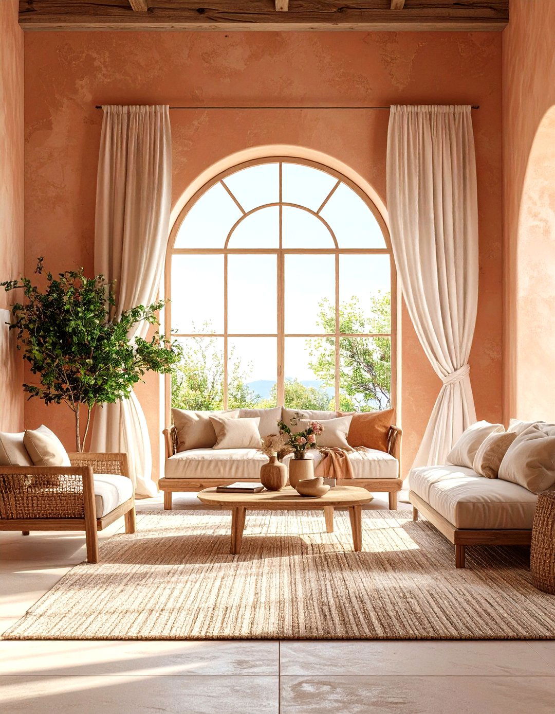 Arched Windows with Mediterranean Flair - 30 living room window ideas